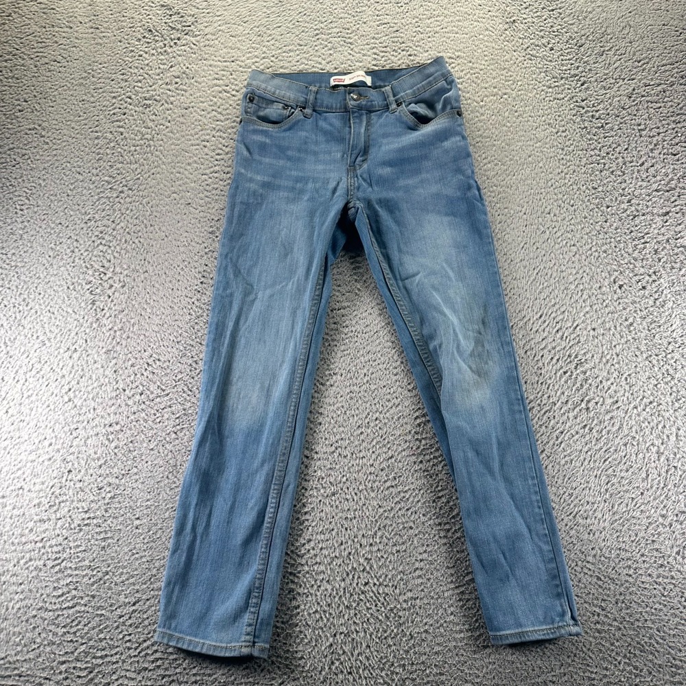 Levi's 510 Jeans Womens 14 Blue Cotton Denim Skinny Leg Faded Stretch Workwear